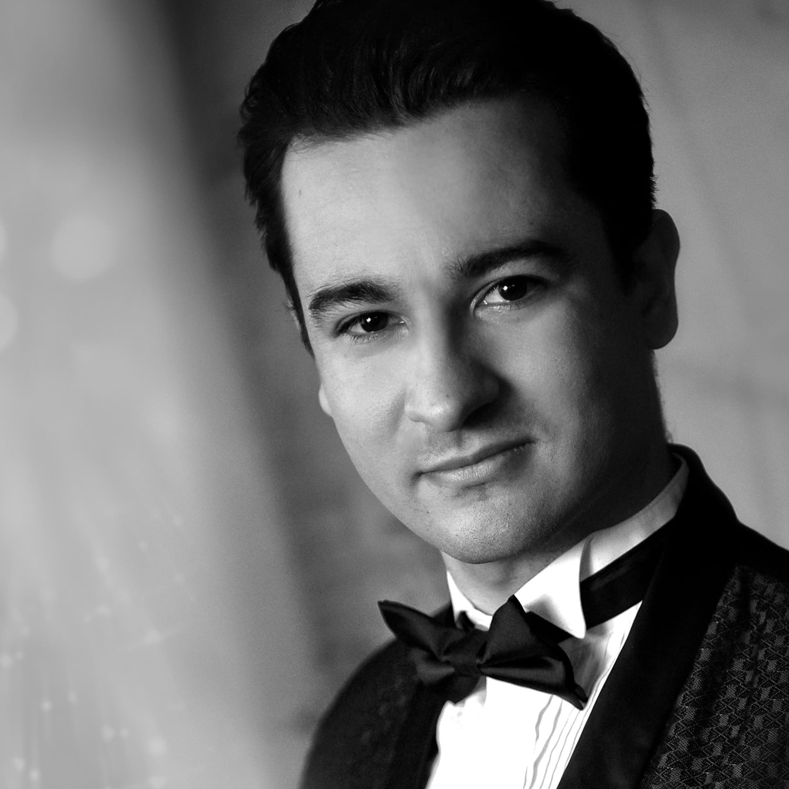 Black and white portrait of Jakub Osmera
